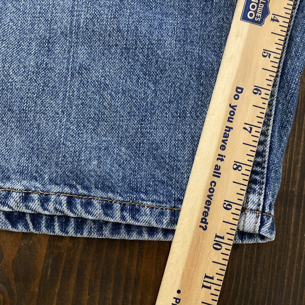 VTG Levis 505 Shorts Men 36 Blue Denim Regular Fit Straight Cotton Y2K 90s - Picture 11 of 12
